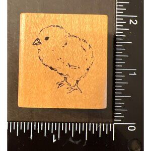 Delafield Stamp Company Small Wooden Rubber Stamp Chick Design C250 Easter